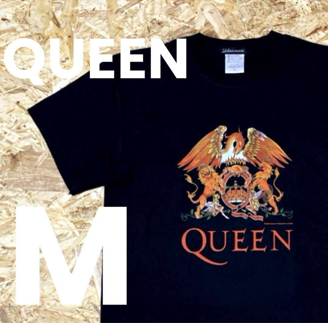 ★QUEEN★Tシャツ★クルーネック★00s★サイズM★黒★ビッグロゴ★バンT★