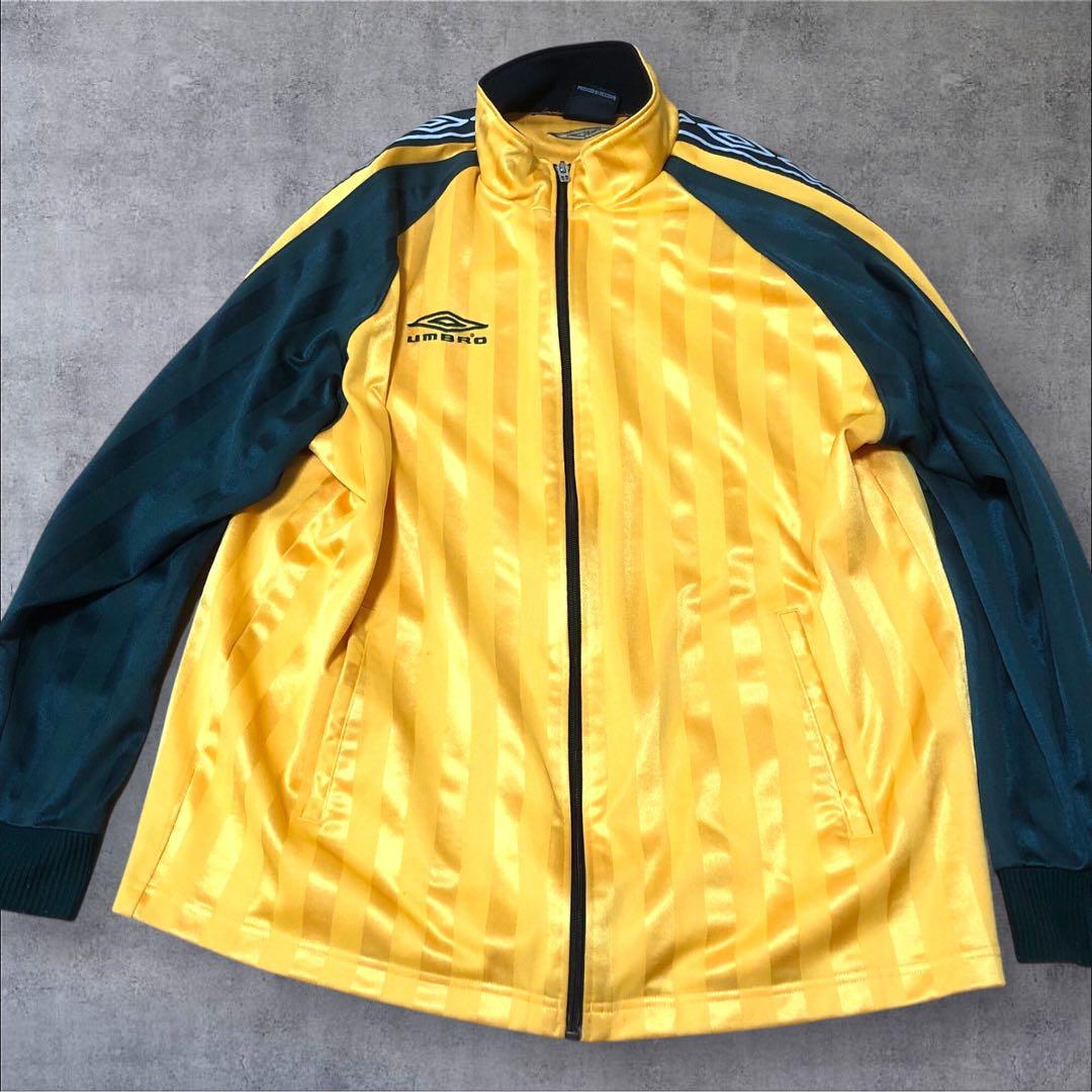 90sアンブロumbro トラックジャケットダブルダイヤモンドライン　Oサイズ
