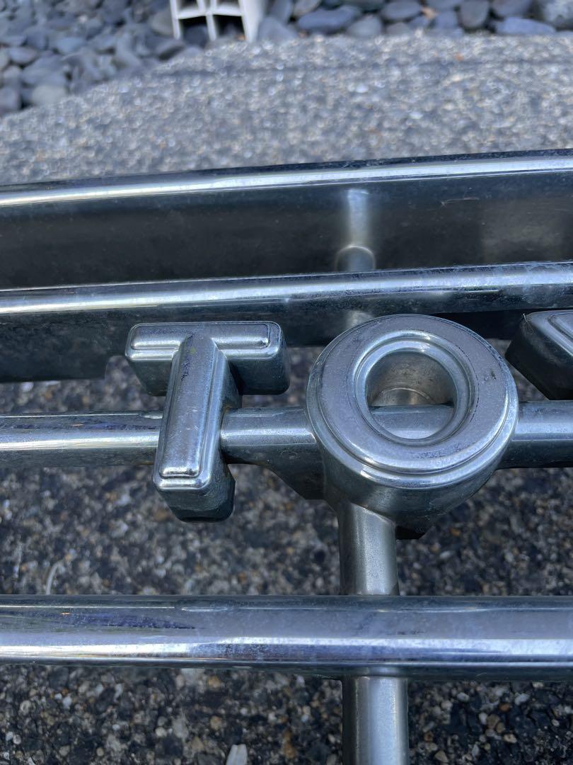 78プラド　メッキフロントグリル　TOYOTA文字