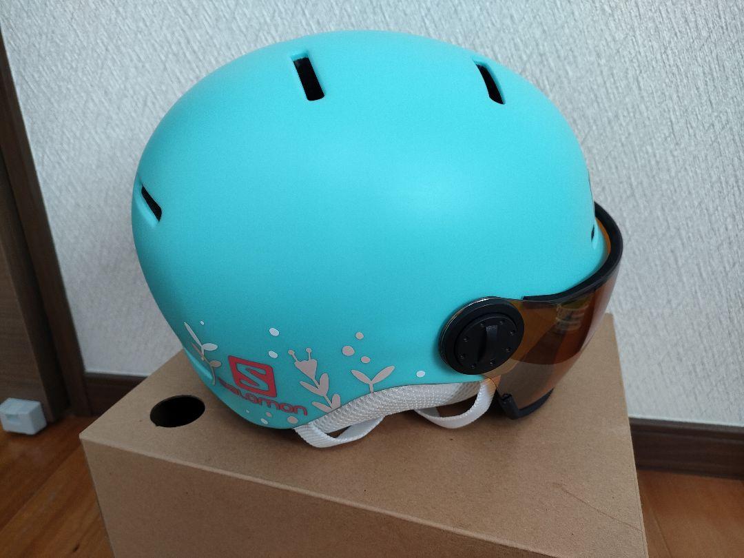 SALOMON GROM VISOR ヘルメット 水色 キッズ　サロモン