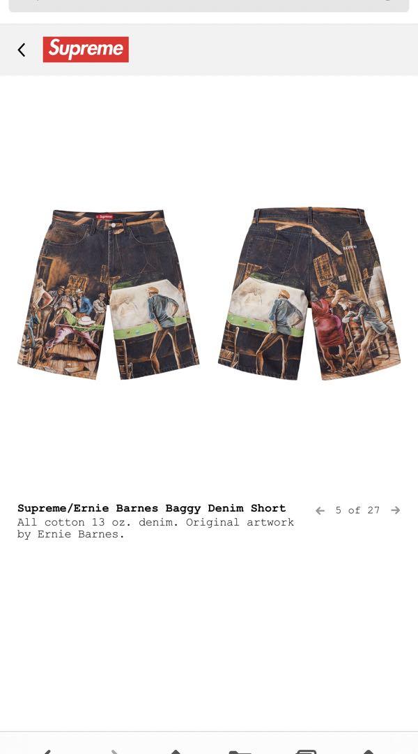 Supreme Ernie Barnes Baggy Denim Short Dance Men's - SS25 - US