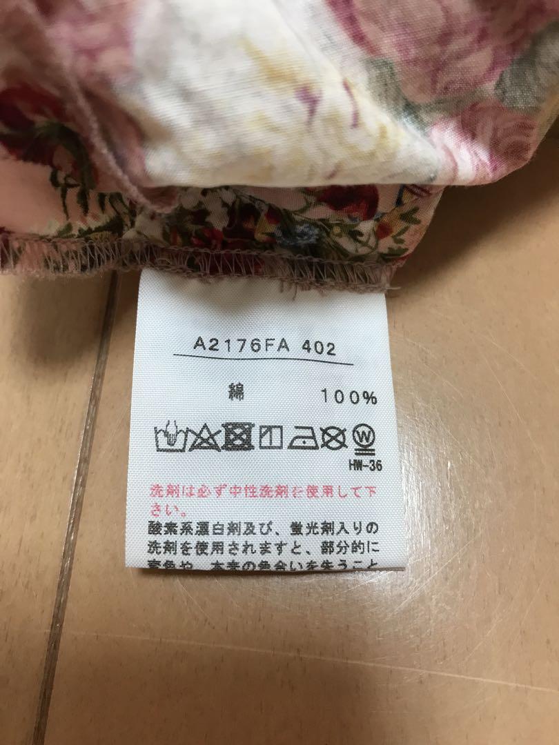 ピンクハウス　ブーケ柄　チュニックワンピース