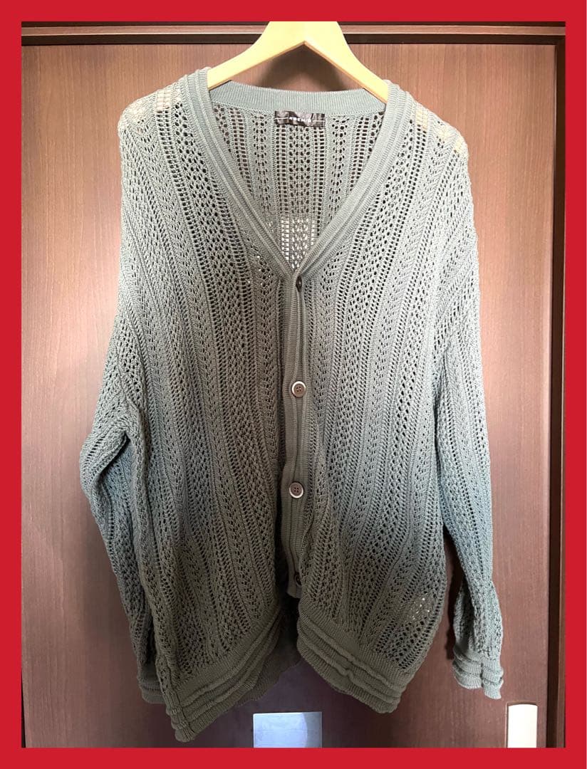 特別オファー A'GEM/9 シースルー オーバーサイズニットカーディガン