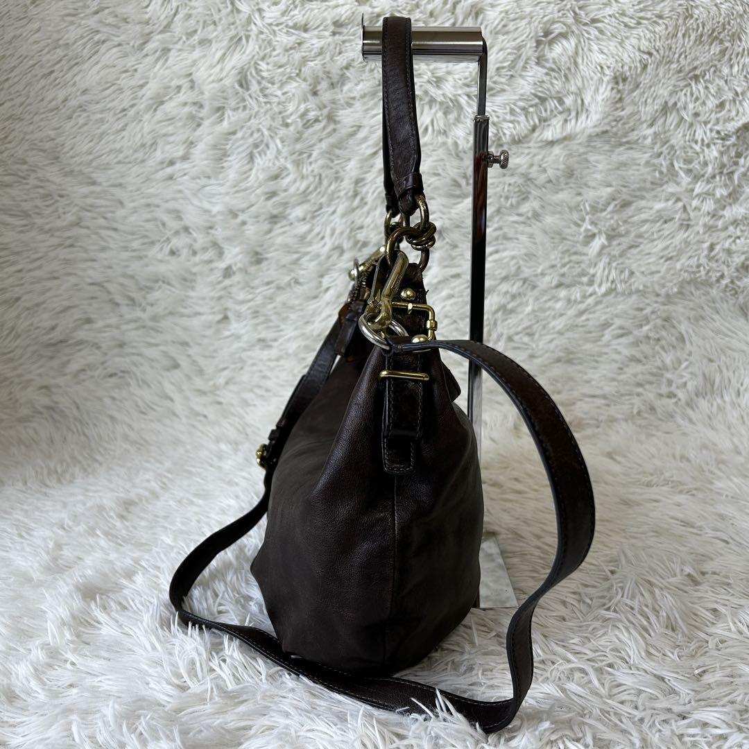 Vintage COACH Brown Suede Crescent Hobo Shoulder Bag Y2K | eBay