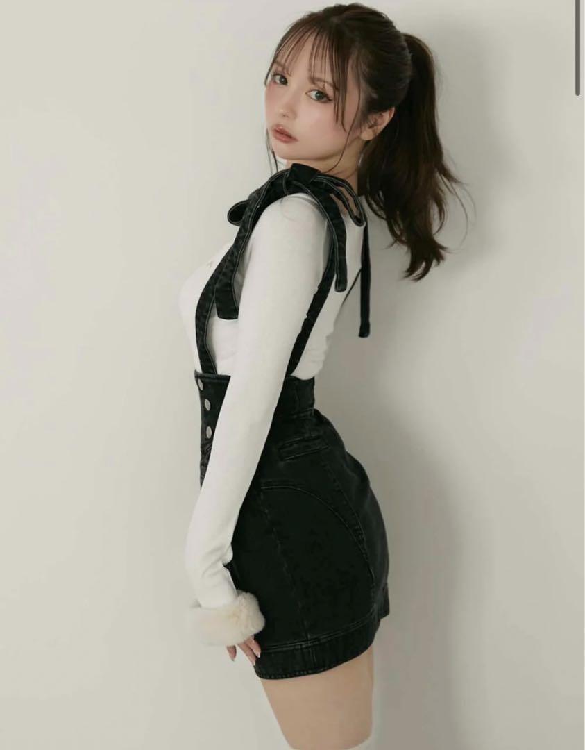 Avery ribbon skirt Andmary アンドマリー