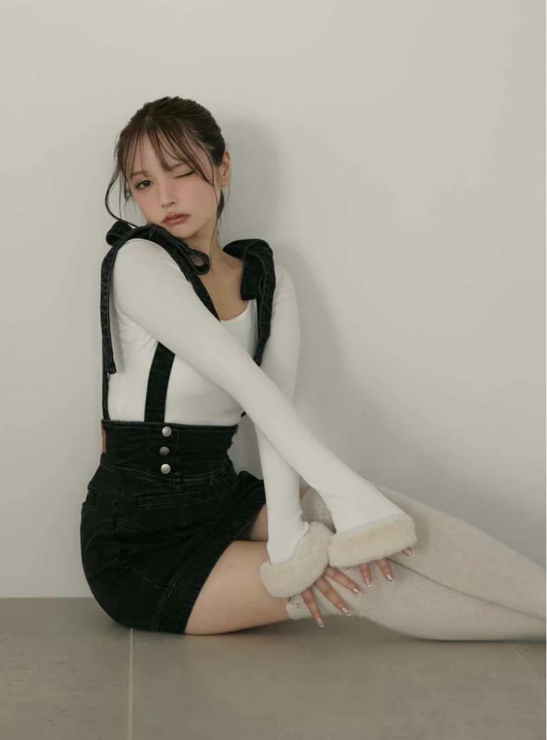 Avery ribbon skirt Andmary アンドマリー