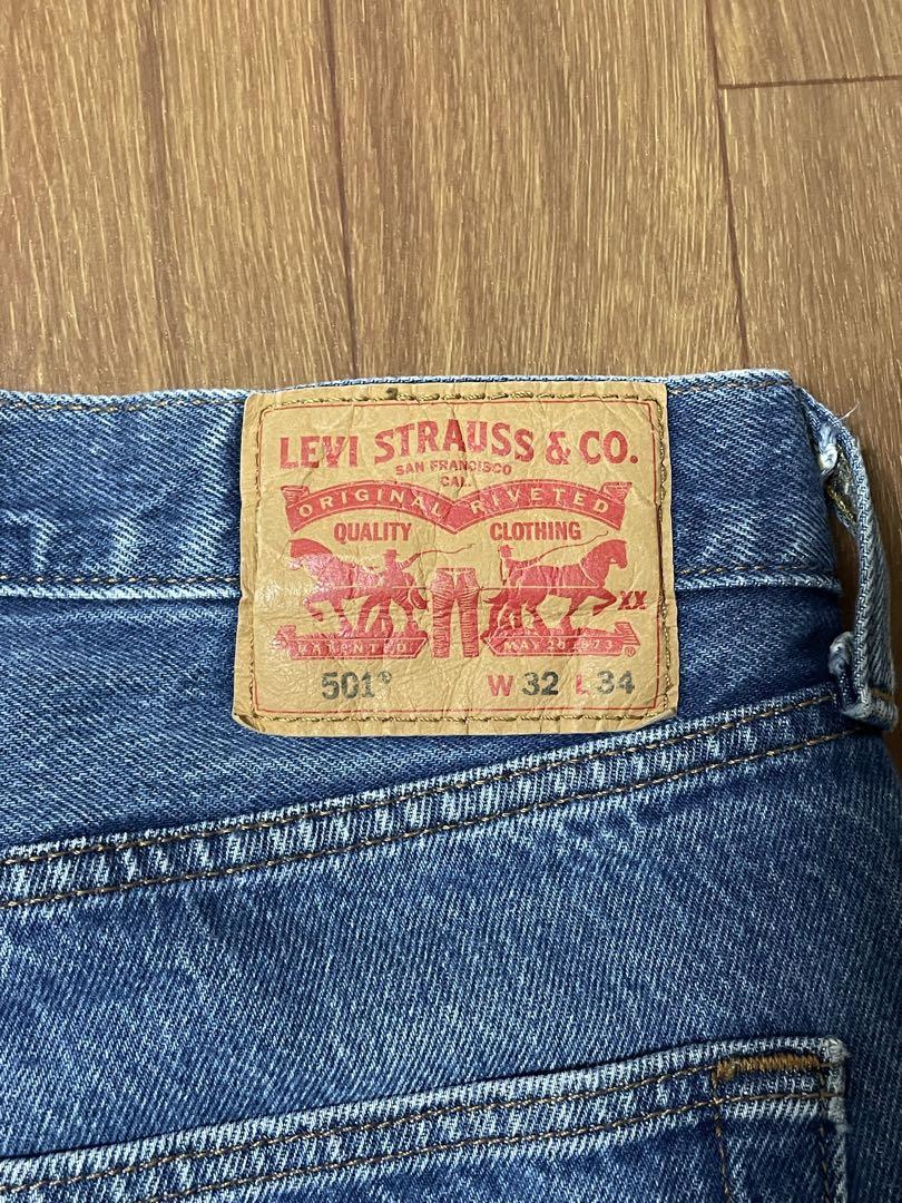 Levi's ストレートデニム ブルー501 W32L34