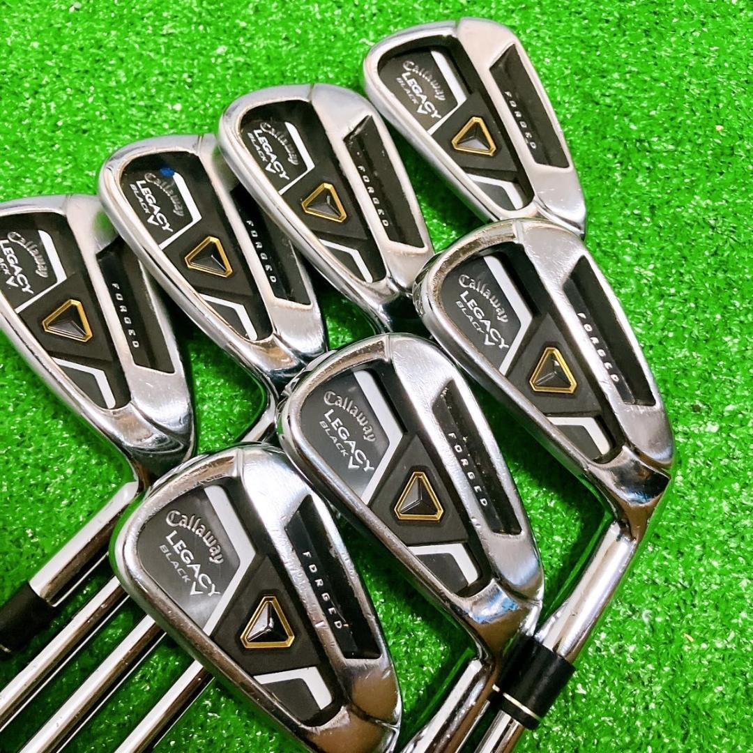 callaway LEGACY BLACK ゴルフ アイアン 7本 メンズ 右