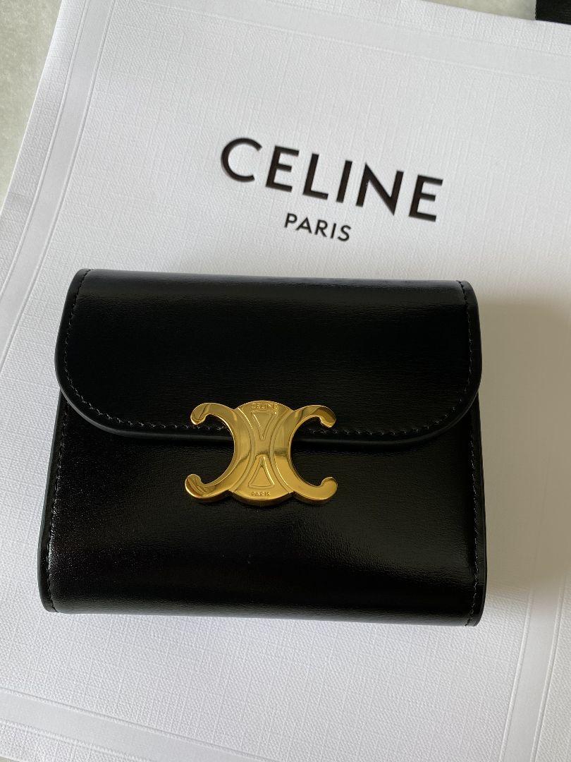 セリーヌ セリーヌ CELINE スモールウォレット トリオンフ ブラック