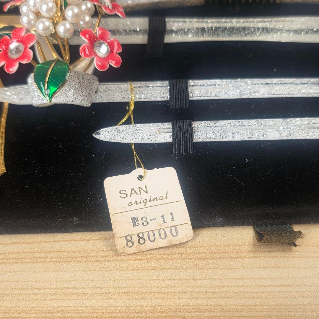 婚礼髪飾りセット 赤い花とパール 婚礼髪飾りセット 赤い花とパール