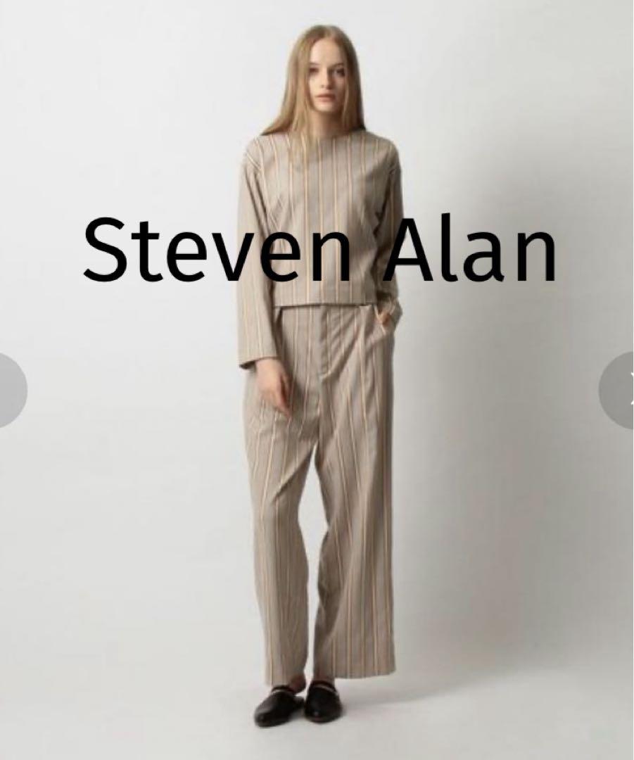 Steven Alan セットアップ　ストライプ　ワイドパンツ　プルオーバー