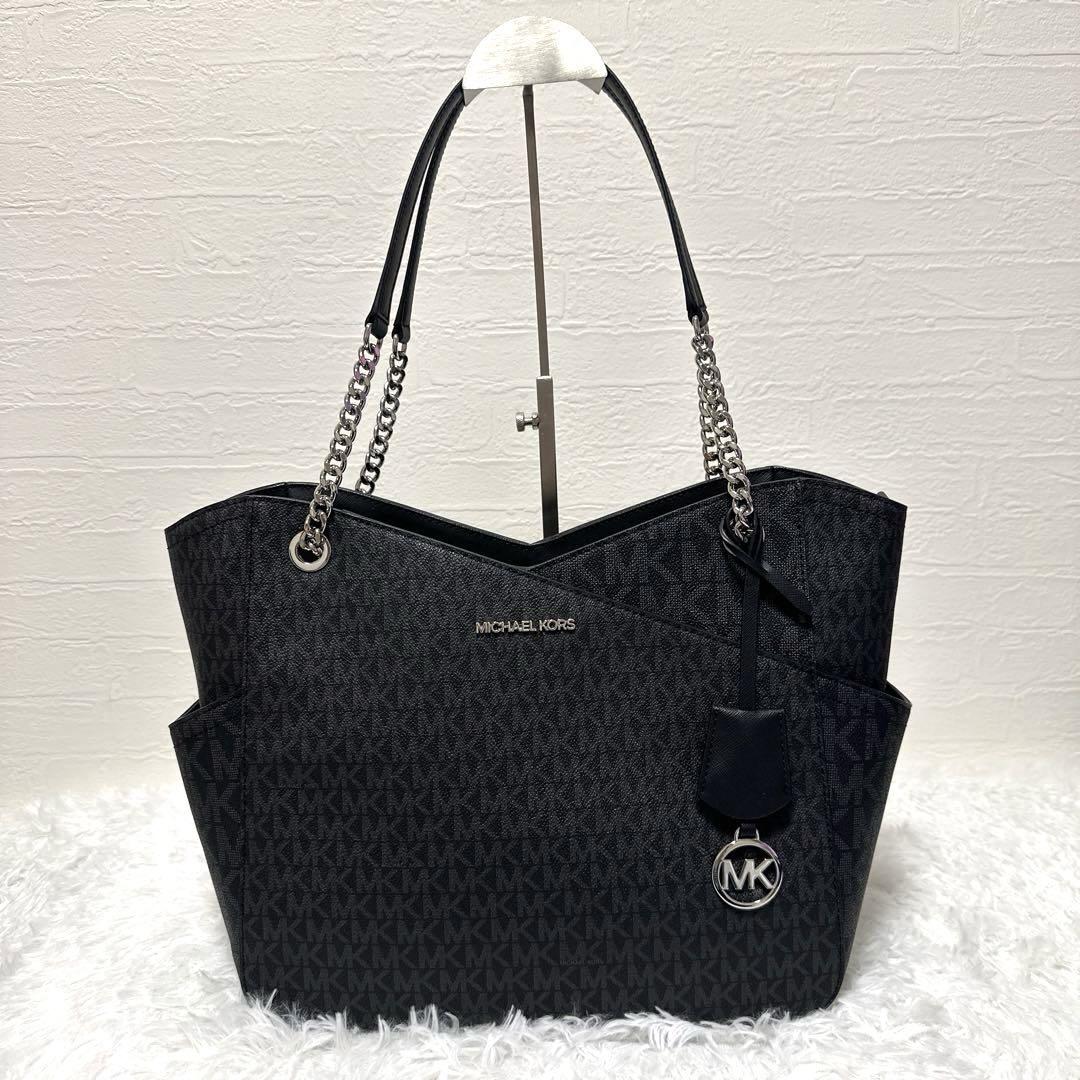 MICHEAL KORS A4 トートバッグ　ブラック　通勤　就活　入学式 マイケルコース MICHAEL KORS トートバッグ 黒 通勤 通学 A4