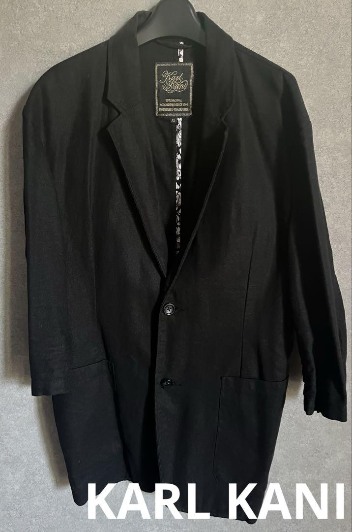 KARL KANI 春夏用　ジャケット　ブラック　XL