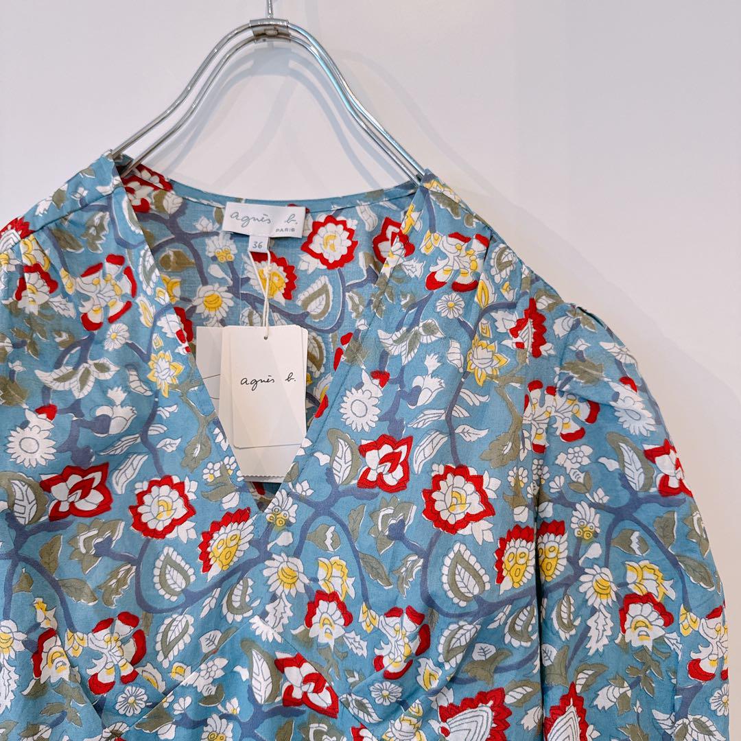 ROBE フラワープリントワンピース
