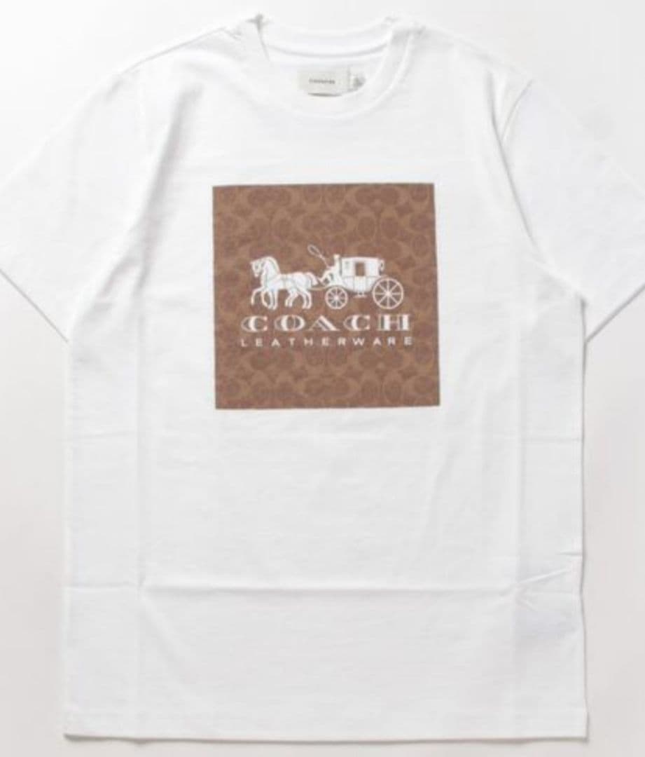 ☆新品☆COACH(コーチ)☆百貨店商品♪シグネチャー半袖Tシャツ ☆新品☆COACH(コーチ)☆百貨店商品♪シグネチャー半袖Tシャツ