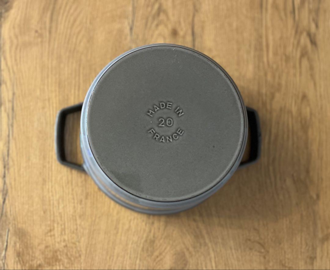 STAUB ピコ・ココット ラウンド 20cm グレー 系　COCOTTE