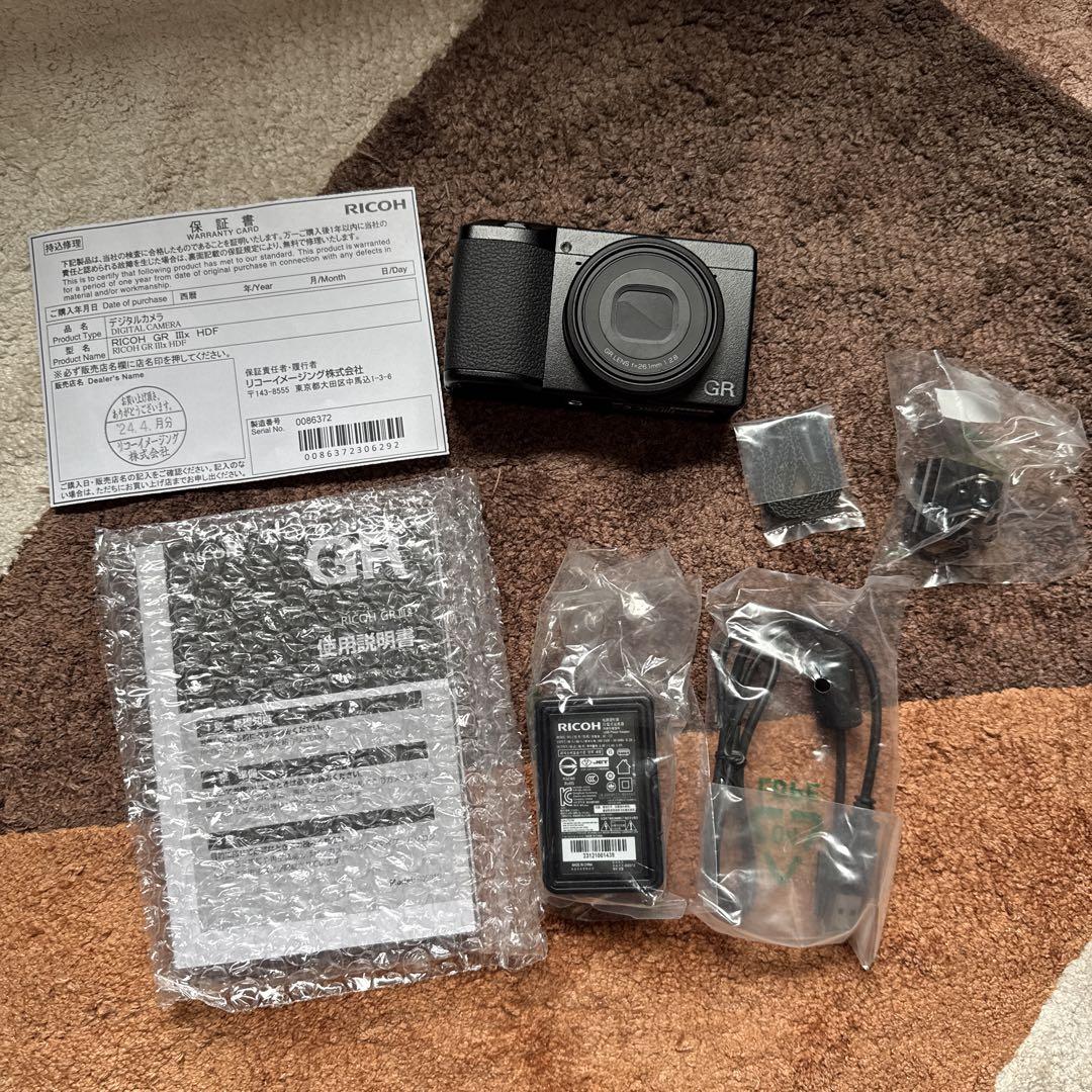 【ショット数208枚】RICOH GR IIIx HDF デジタルカメラ