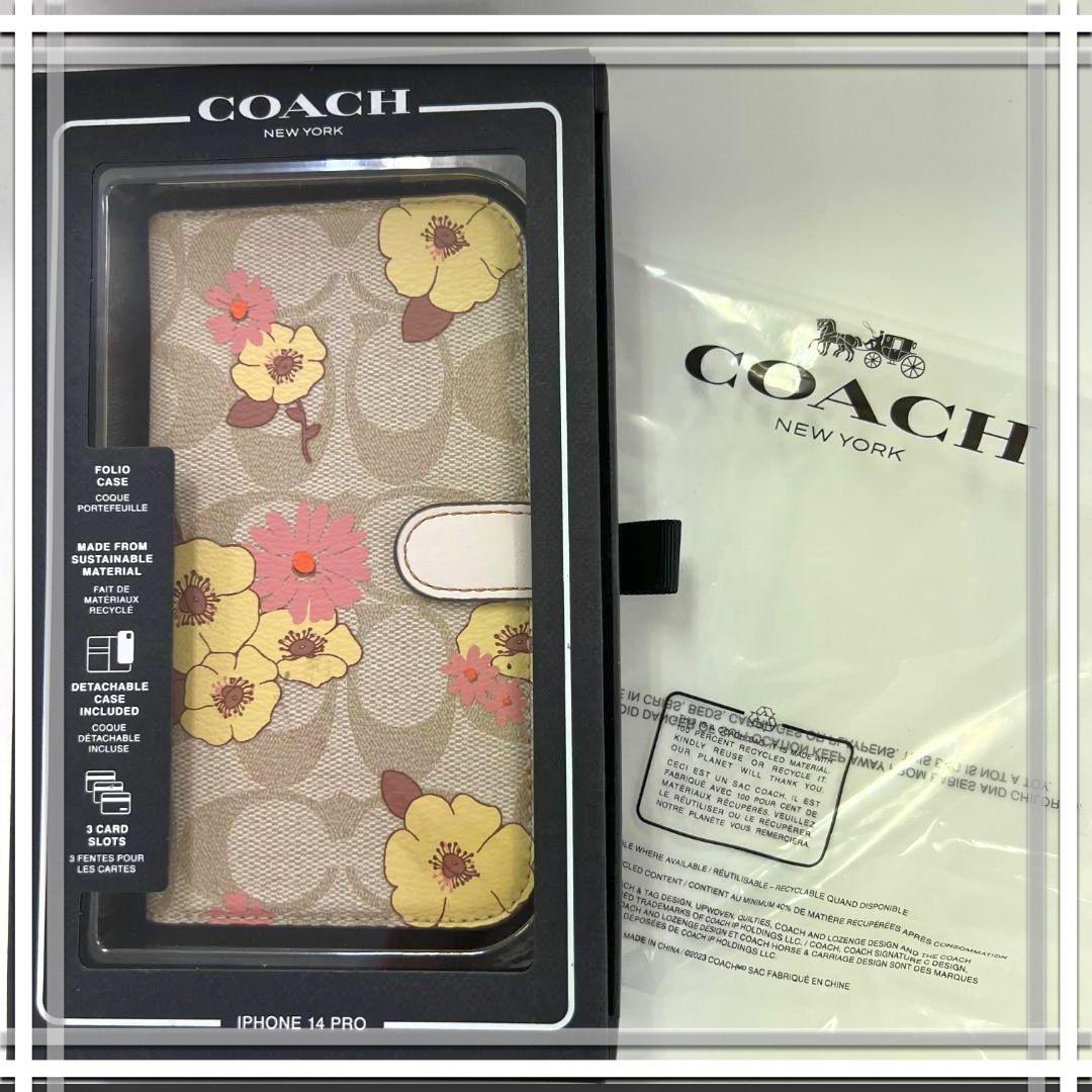 コーチ COACH iPhone 14 PRO ケース シグネチャー フローラル