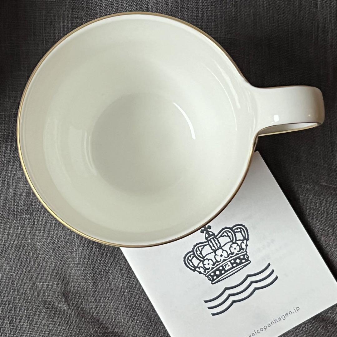 新品ROYAL COPENHAGEN FLORA  アイリス金縁マグ