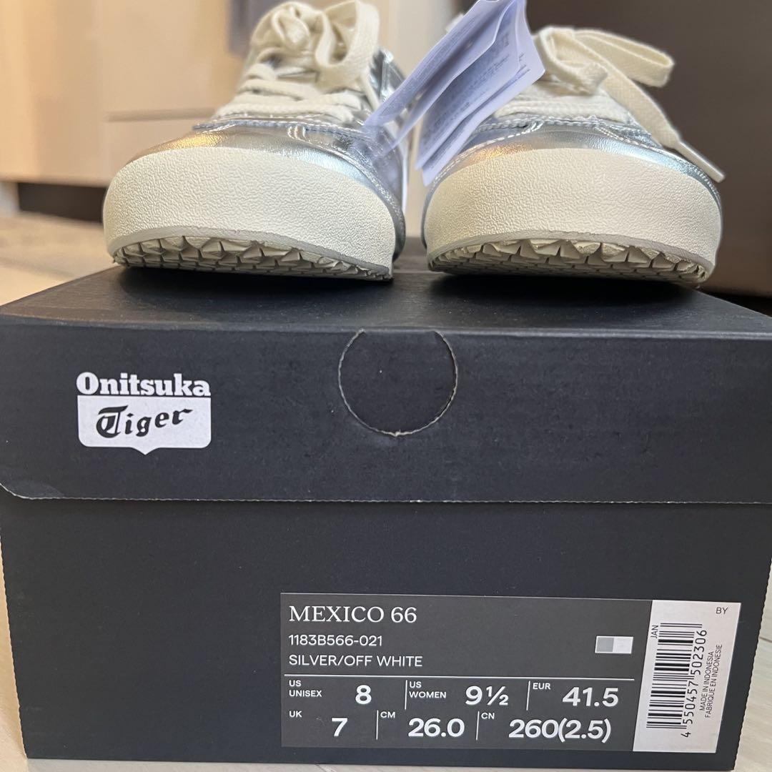 Onitsuka Tiger MEXICO 66 シルバー 26.0cm