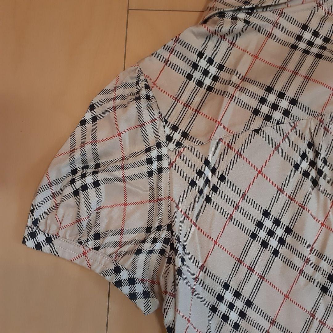 バーバリー ブルーレーベル BURBERRY ノバチェックポロシャツ レディース