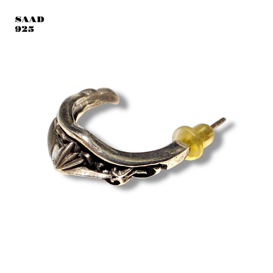 新作からSALEアイテム等お得な商品満載 人気品！ SAAD サード ピアス SILVER 925 シルバー 銀 片耳 アクセサリー