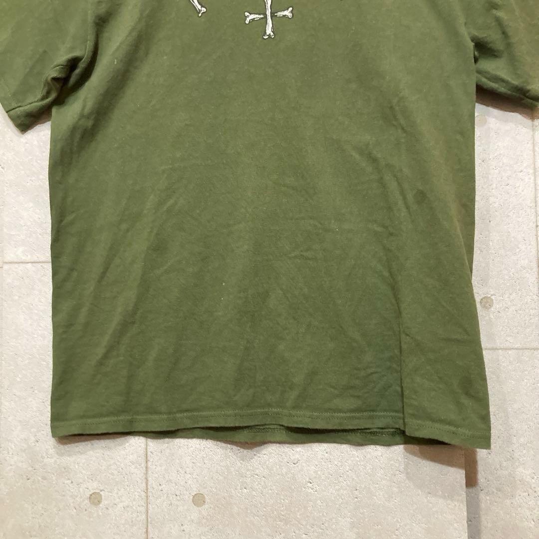NOAH ノア ボーン ロゴ Tシャツ カーキ 【M】 ストリート スケーター