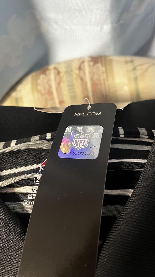 100%正規品 NFL 2XL ストライプポロシャツ Majestic シャツ