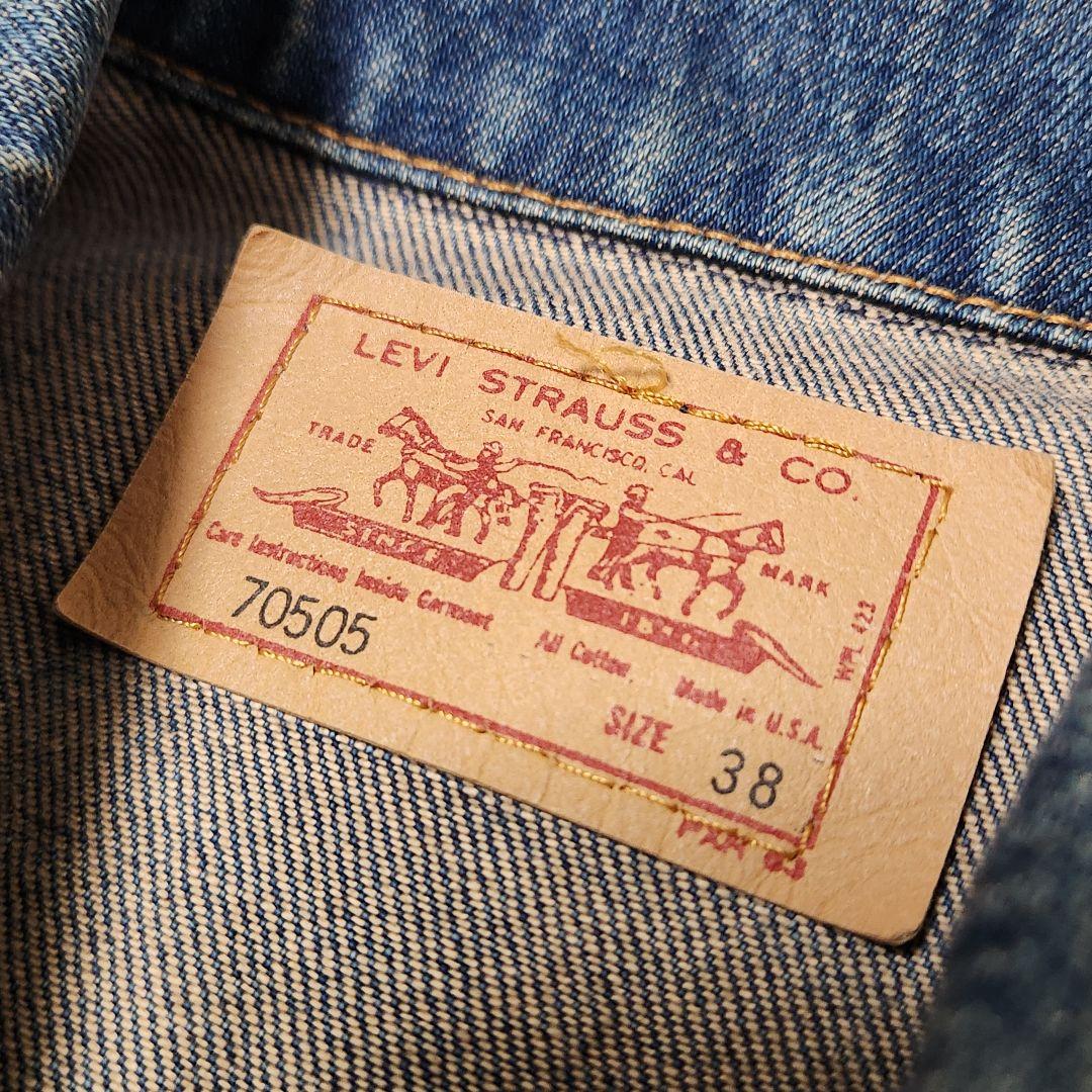 USA製 90s LEVI'S 70505 デニムジャケット Gジャン トラッカ