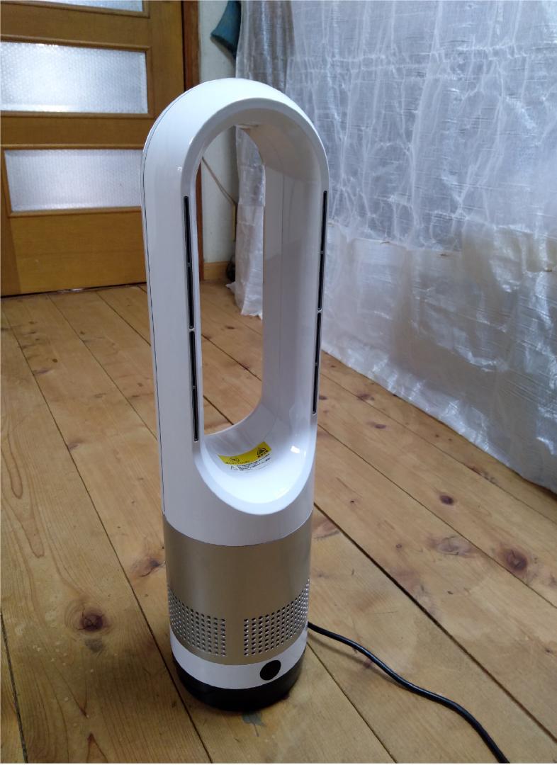 ファンヒーター ヒーター 電気 タワーファン 小型 温風冷風