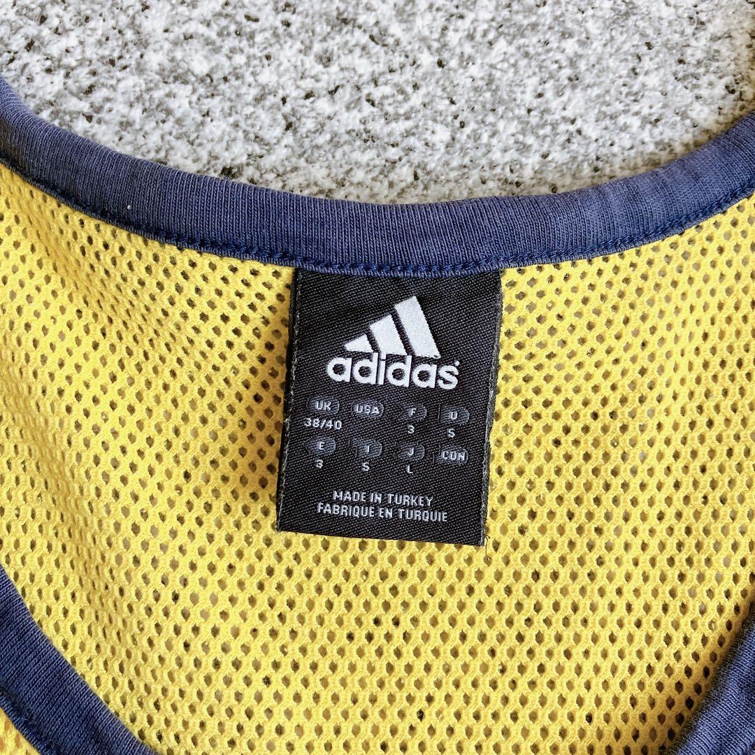 00s Y2K パンク adidas メッシュ リンガー タンクトップ