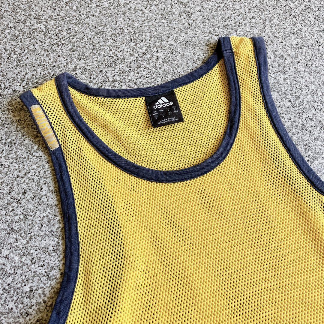 00s Y2K パンク adidas メッシュ リンガー タンクトップ