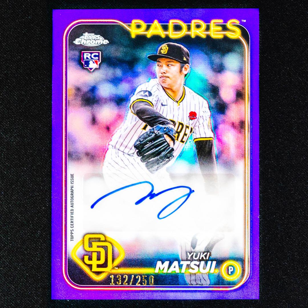 250枚限定 2024 Topps Chrome 松井裕樹 直筆サインカード - メルカリ