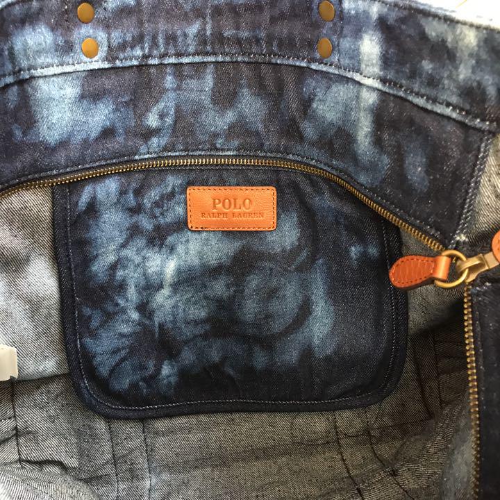 ローレン∱ 新品 ポロラルフローレン デニムトートバッグ tiTMw-m24933798091 未使用 ❃ローレン