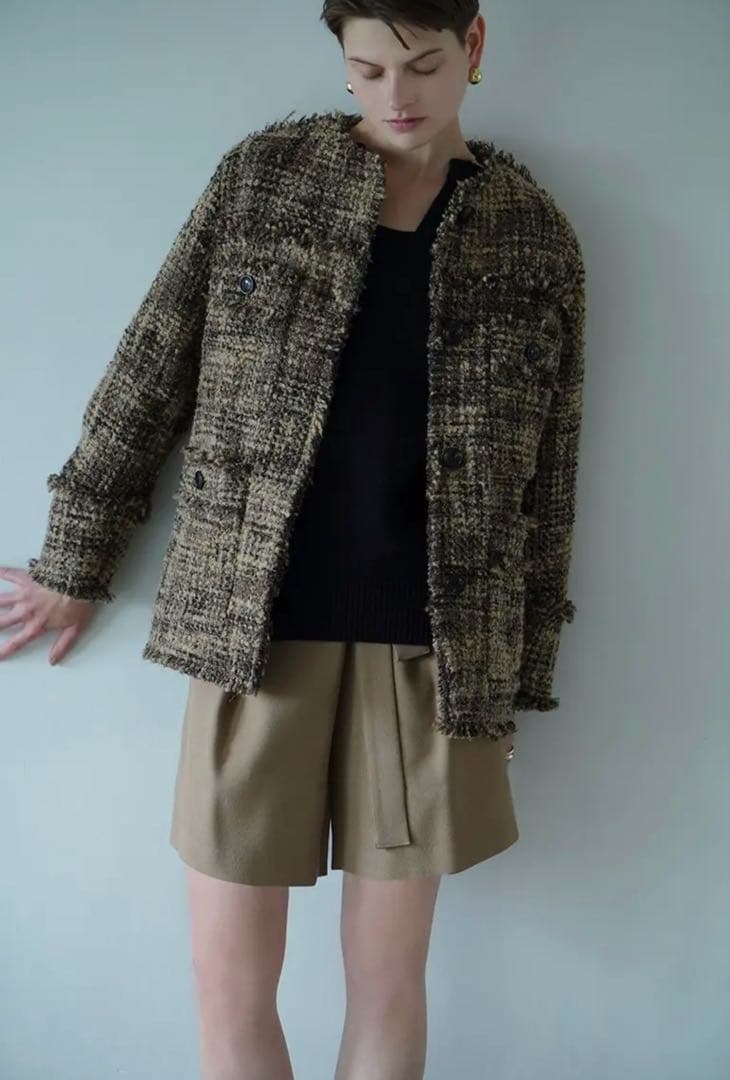 NO COLOR TWEED JACKET / CLANE クラネ