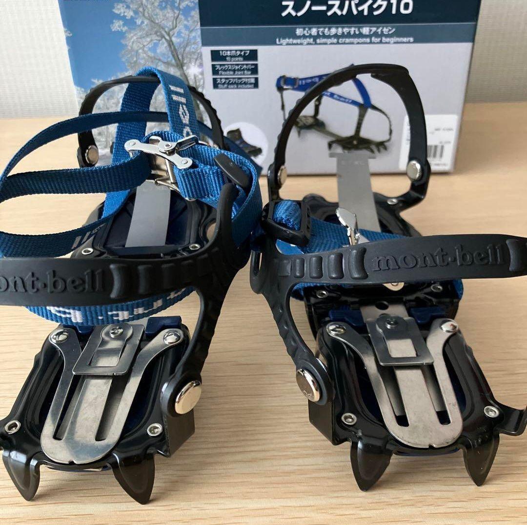 【新品未使用】モンベル スノースパイク10 S/Mサイズ