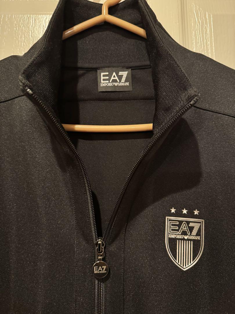 【美品】EA7 ブラック ジャージ上下セットアルマーニ製