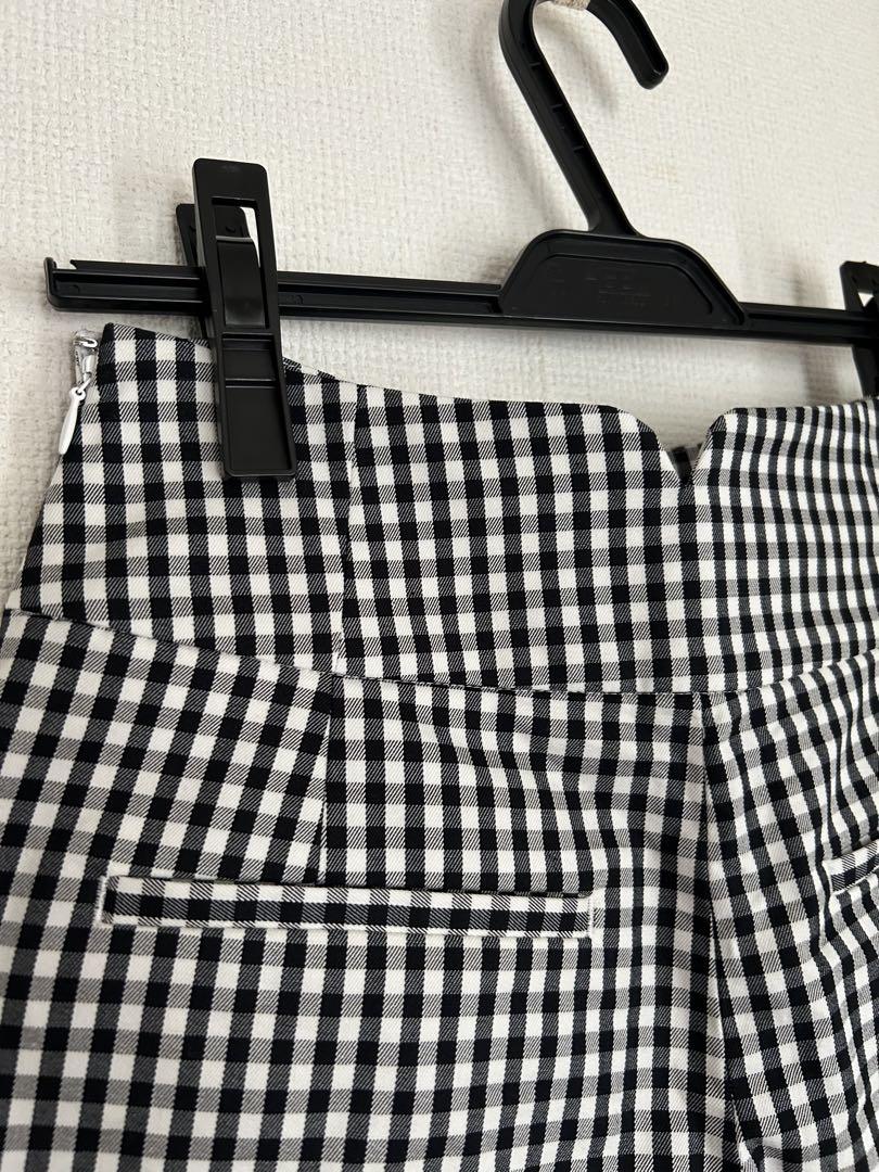 【新品＊未使用】SLOBE IENA ショートパンツ（黒白のギンガムチェック柄）