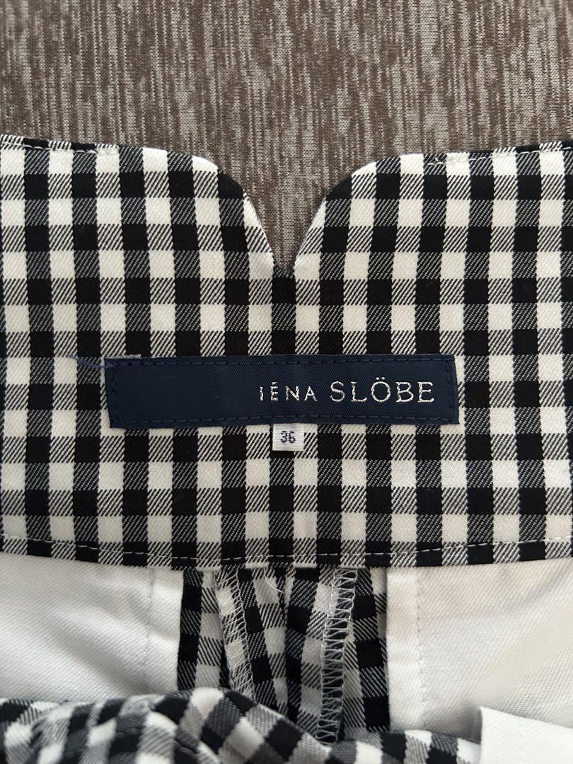 【新品＊未使用】SLOBE IENA ショートパンツ（黒白のギンガムチェック柄）