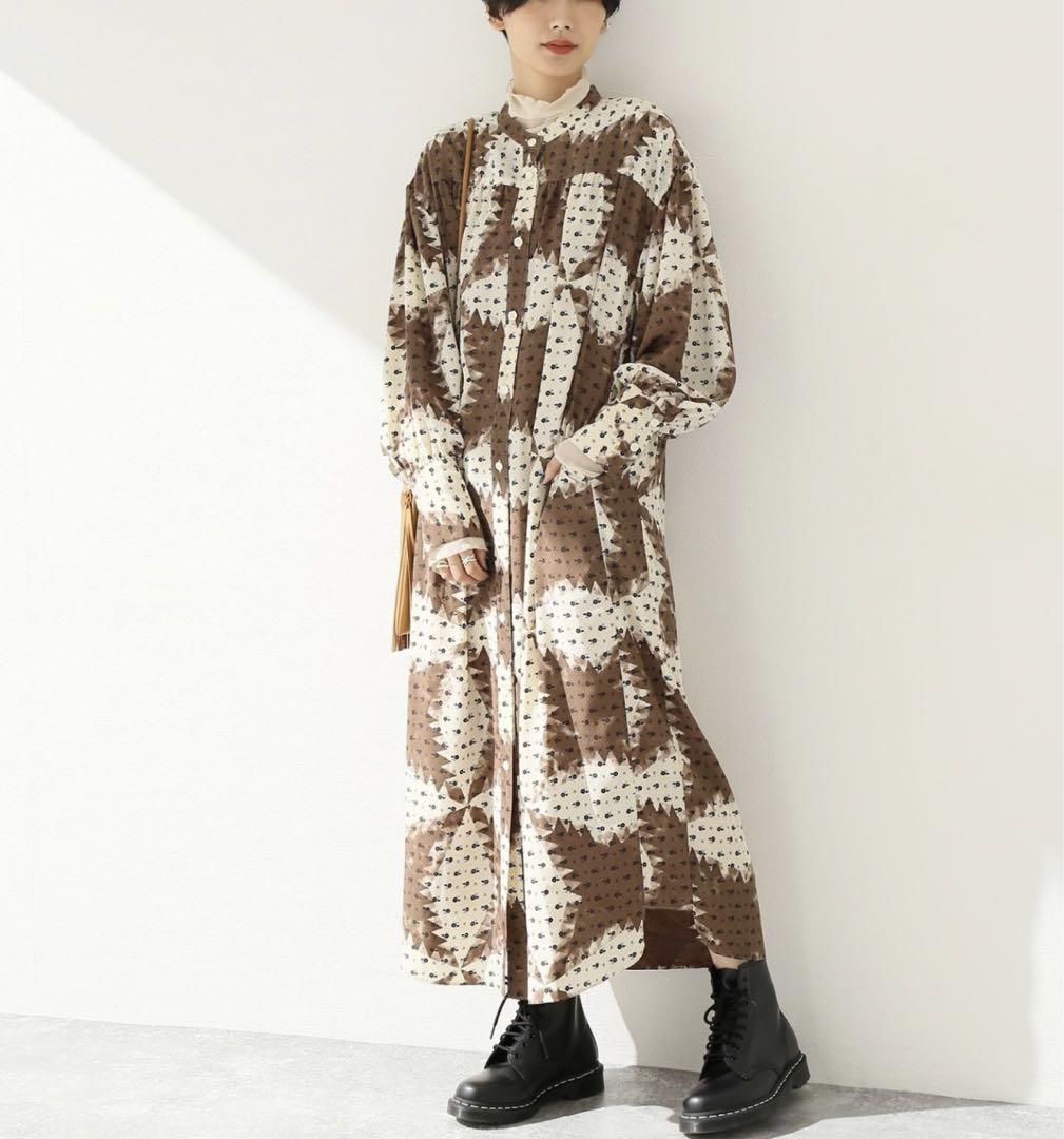 【NOMA t.d.】ベッチュウSHIRT DRESS：ワンピース　ブラウン　茶