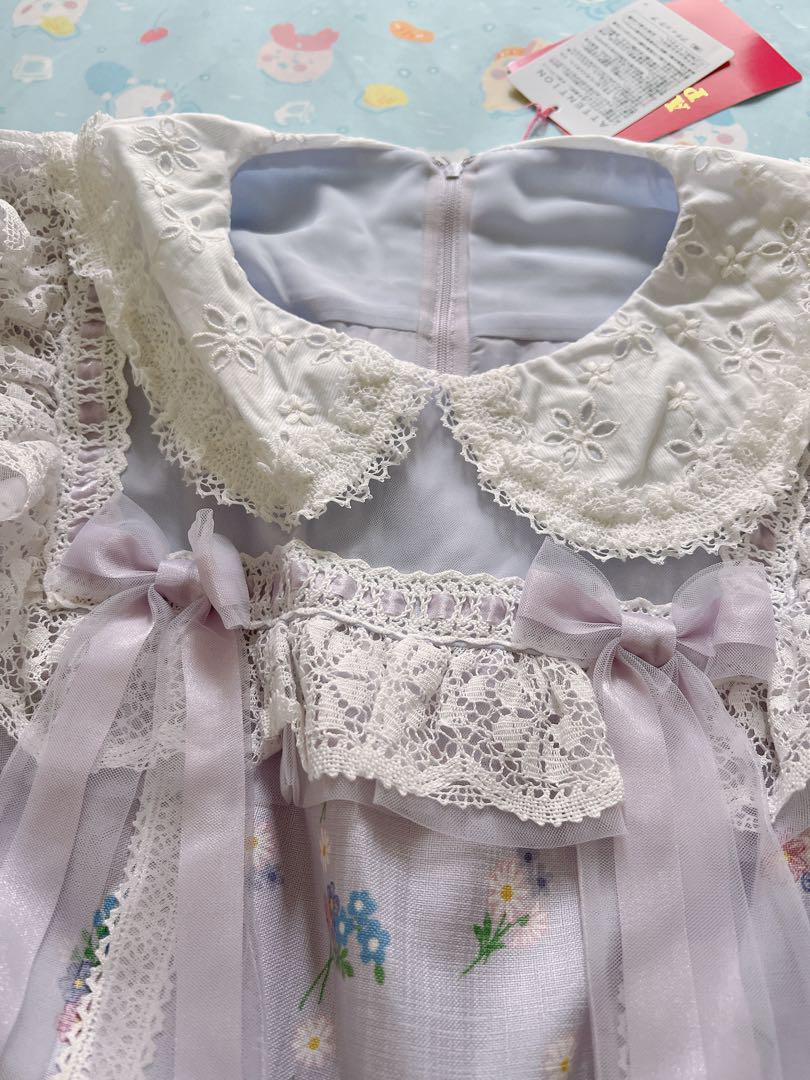 angelicpretty Flower Kittenワンピース ラベンダー