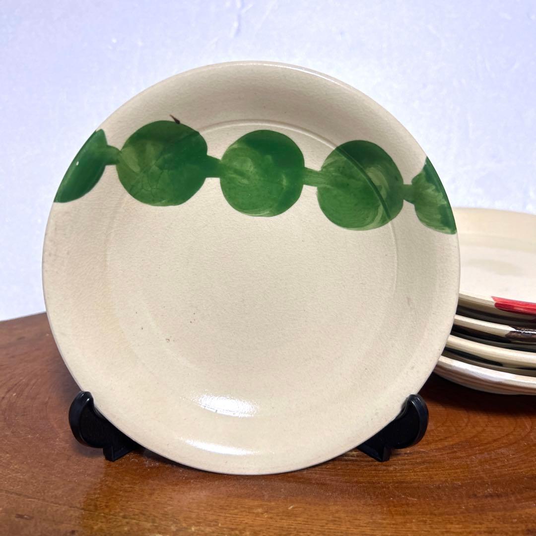 【6月セール！〜21日まで】　都をどり団子皿5枚セット永楽善五郎赤焼き 6月セール！〜21日まで】 都をどり団子皿5枚セット永楽