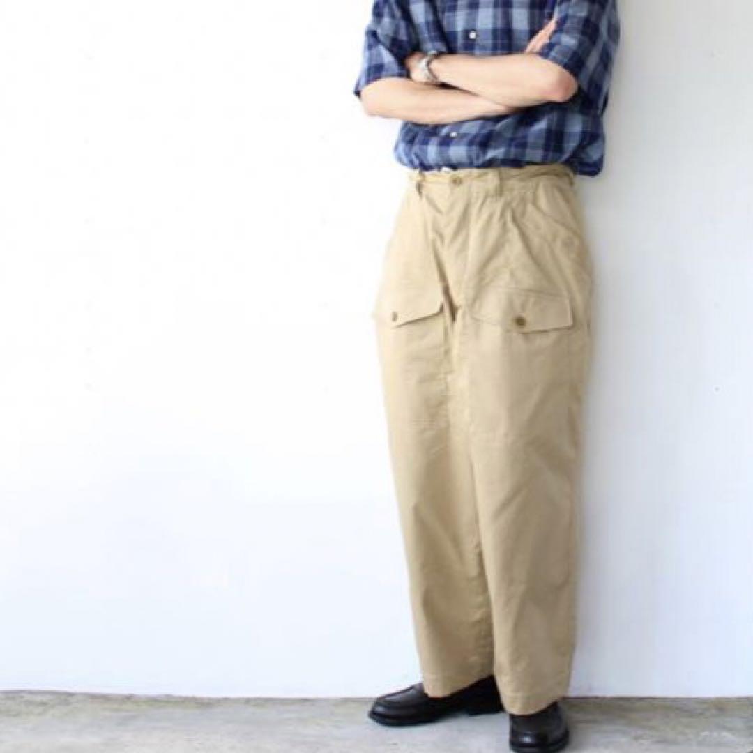 Haversack コットンサテンワイドアーミーパンツ