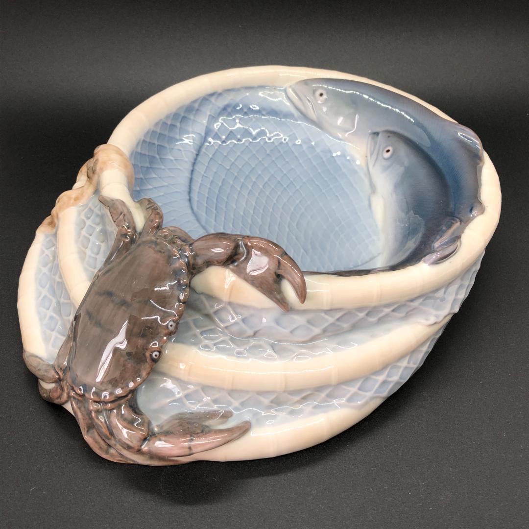 ビングオーグレンダール 『魚篭の魚とカニ』B&Gロイヤル