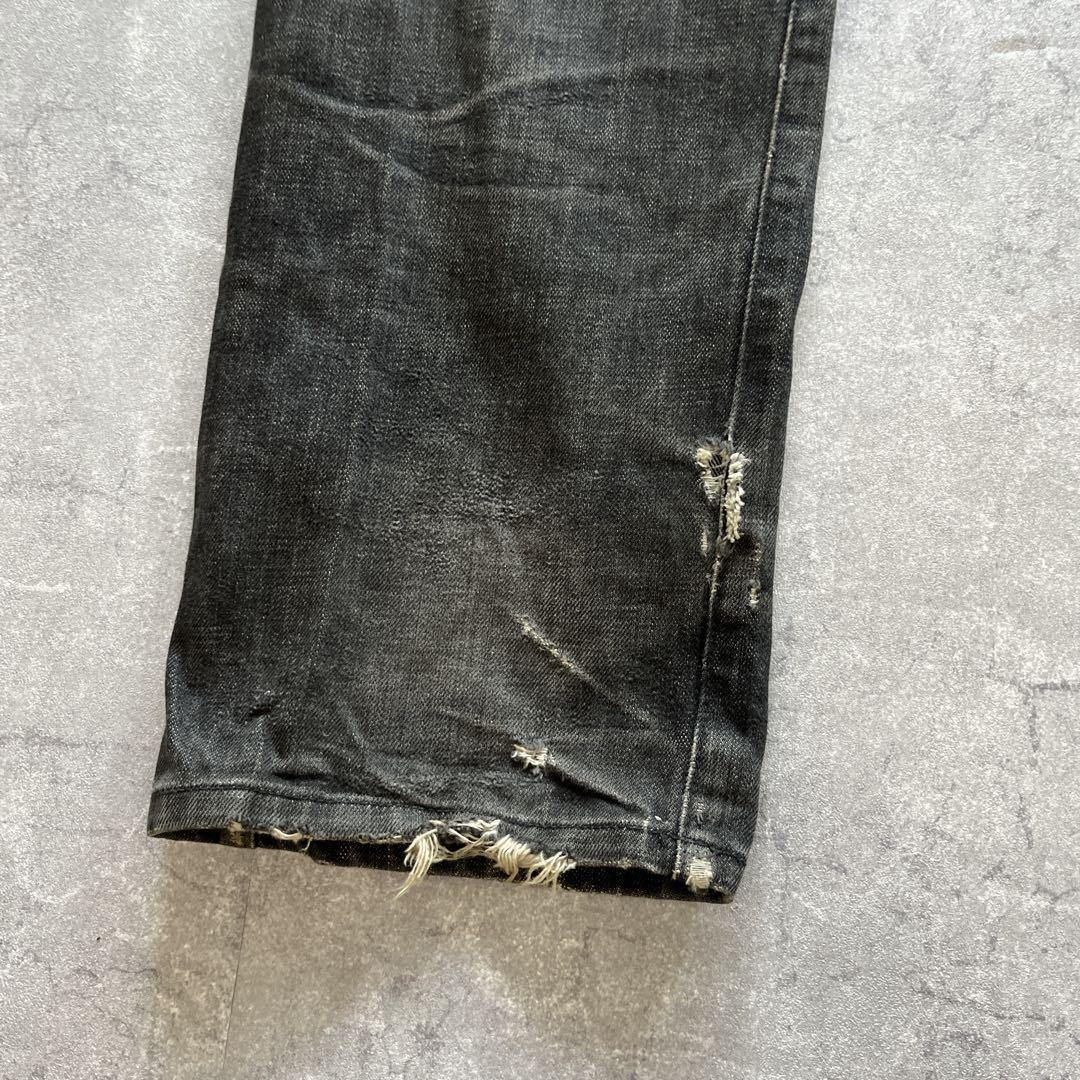 stussy ステューシー USA製ブラックデニム　先染め　30サイズ