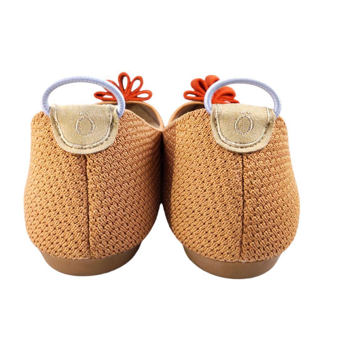 【Offen/オッフェン】極美品 ニット リボン フラット パンプス 38
