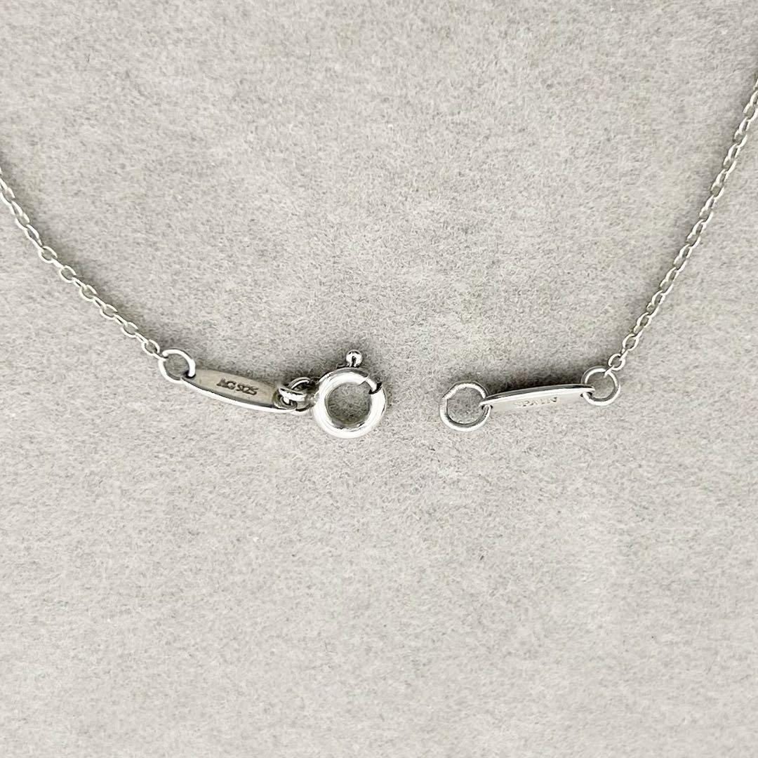 美品 Tiffany オープンハート ネックレス シルバー925 ビンテージ