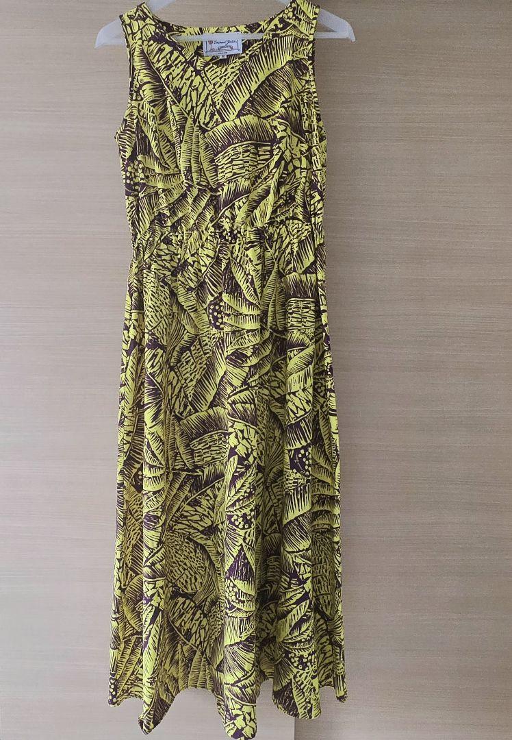 新品】沖縄かりゆしウェア ワンピース ノースリーブ ココナッツ