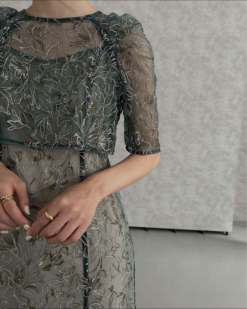 リルアー　LE’RURE Whole race layered dress