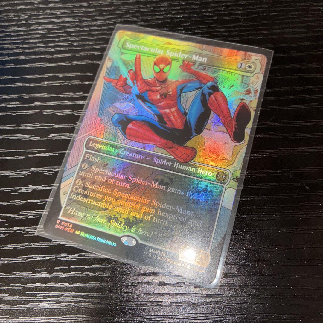 mtg フルアート プレブ産 FOIL スペクタキュラースパイダーマン